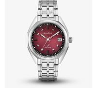 Bulova Mens Jet Star Red Dial Bracelet Watch 96B401
