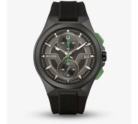 Bulova Maquina Men's Black Silicone Strap Watch