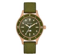 Bulova Mil-Ships Special Edition Khaki Men's Automatic Watch 98A324, brown, Modern