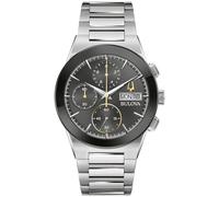 Bulova Men's Modern Millenia Chronograph 6-Hand Quartz Stainless Steel Watch, Day/Date, Edge to Edge Crystal, 41mm