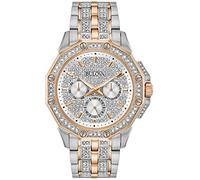 Bulova Mens Multi Dial Watch Crystal Octava