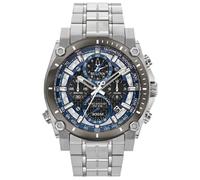 Bulova Men's Precisionist Stainless Steel and Grey Ion-Plated 8-Hand C
