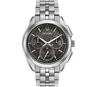 Bulova Mens Quartz Watch, Chronograph Display and Stainless Steel Strap 96A186