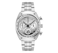 Bulova Men's Shelby Racer Silver Tone Dial & Split Finish Stainless Steel Limited Edition Watch