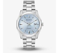 Bulova Mens Surveyor Automatic Light Blue Dial Watch 96B469