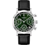 Bulova Men's Watch Chrono High Precision 262 kHz 39 mm 96B457, silver, Strap