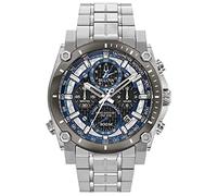 Bulova Chronograph Precisionist Champlain Men's Watch 98B316 Silver