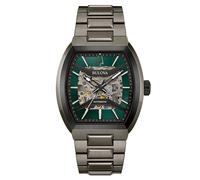 Bulova Men's Watch Automatic Machine Anthracite/Green 98A321
