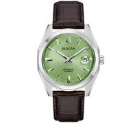 Bulova Men's Watch Automatic Surveyor Braun/Light Green 96B427