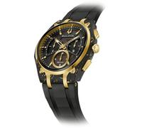 Bulova Men's Watch Chronograph Curv Black/Gold 98A328