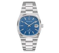 Bulova Men's Watch Quartz Super Seville Steel/Blue 96B440