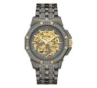 Bulova Watch Octava 98A293 - Men's Automatic Crystal Gunmetal Grey