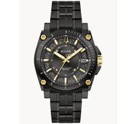 Bulova Precisionist Icon Mens Black Watch 98B408 Stainless Steel (archived) - One Size