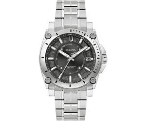 Bulova Precisionist Icon Mens Silver Watch 96B417 Stainless Steel (archived) - One Size