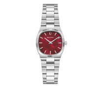 Bulova Ladies Super Seville Silver/Red Watch 96L354
