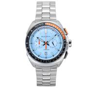 Bulova Racer Chronograph Blue Dial Stainless Steel 100M Men's Watch 98B432