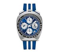 Bulova Racer Shelby Limited Edition 98B452 - Men's Watch Chronograph High Precision 262 kHz, 43 mm, Blue Dial, Steel Case, Rubber Strap, Sapphire Crystal