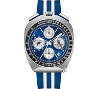 Bulova Racer Shelby Limited Edition 98B452 - Men's Watch Chronograph High Precision 262 kHz, 43 mm, Blue Dial, Steel Case, Rubber Strap, Sapphire Crystal
