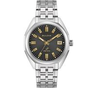 Bulova Silver Mens Analogue Watch Jet Star 96B415