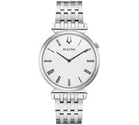 Bulova Silver Mens Analogue Watch Regatta 96A232