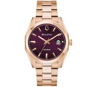 Bulova Surveyor Automatic Purple Dial Rose Gold-Tone Watch 39mm - 97B234