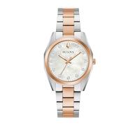 Bulova Women's Analogue Quartz Watch with Stainless Steel Strap 98P207