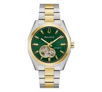 Bulova Surveyor Men's Green Dial Two-Tone Stainless Steel Automatic Watch