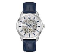 Bulova Sutton Automatic 40mm Skeleton Dial & Blue Leather Watch
