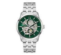 Bulova Sutton Automatic Men's Green Skeleton Dial Stainless Steel Bracelet Watch