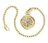 Bulova Sutton Classic Gold Tone Grey Accent Dial and Gold Tone Stainless Pocket Watch 50mm - 97A178