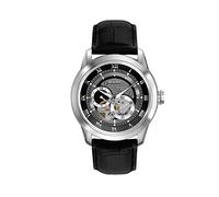 Bulova Sutton Classic Men's Automatic 4 Hands Watch, 24 Hour Secondary Dial, Open Open, Automatic Winding, Display Caseback, Double Curved Mineral Glass, Luminous Hands
