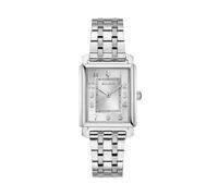 Bulova Sutton Lady 96L349 Women's Analogue Watch 25 x 37 mm, Quartz Movement GL22, Stainless Steel Case and Bracelet, Silver Dial