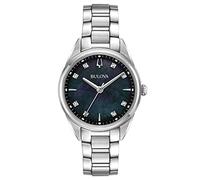 Bulova Sutton Lady 96P198 Woman Watch in Blue Mother of Pearl Steel and Crystals