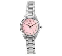 Bulova Sutton Ladies' Pink Dial Stainless Steel Bracelet Watch