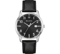 Bulova Sutton Slim 96B473 Stainless Steel and Leather Watch