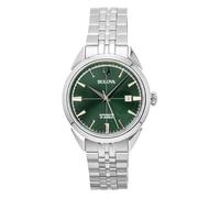 Bulova Sutton Stainless Steel Green Dial Automatic 30M 96B424 Men's Watch