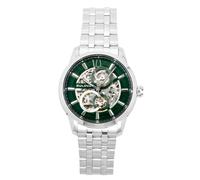 Bulova Sutton Stainless Steel Green Skeleton Automatic 30M Men's Watch 96A329
