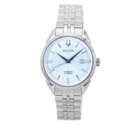 Bulova Men's Automatic Watch Sutton Steel/Light Blue 96B423
