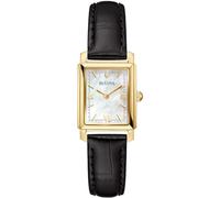 Bulova Sutton Tank Rectangular time-only Women's Watch with Mother of Pearl 97L173