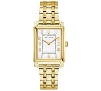 Bulova Sutton White Dial Gold-Tone Bracelet Watch 25mm - 97L186