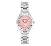 Bulova Sutton Women's Diamond Pink Dial & Stainless Steel Watch