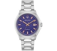 Bulova Tony Bennett NYC Automatic Purple Dial Stainless Steel Watch 39mm - 96B484