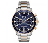 Bulova Men Analog-Digital Quartz Watch with Stainless Steel Strap 98B301