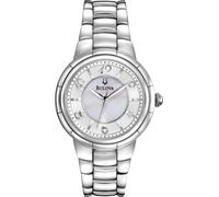 Bulova Watch Ladies Diamond Dress Rosedale - White BUL-092