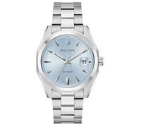 Bulova Surveyor Stainless Steel Light Blue Automatic 96B469 Mens Watch