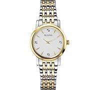 Bulova Women Analogue Quartz Watch with Stainless Steel Strap 98P115