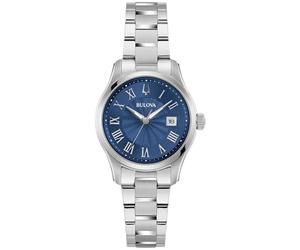 Bulova Women's Analog Japanese Quartz Watch with Stainless Steel Strap 96M163