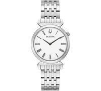 Bulova Women's Analog Quartz Watch with Stainless Steel Strap 96L275