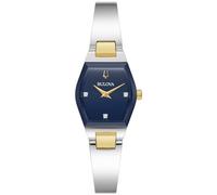 Bulova Women's Analogue Japanese Quartz Watch with Stainless Steel Strap 98P218, Two Tone, Modern