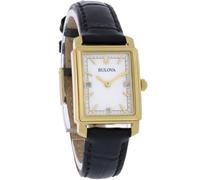 Bulova Women's Analogue Quartz Watch with Leather Strap 97P166